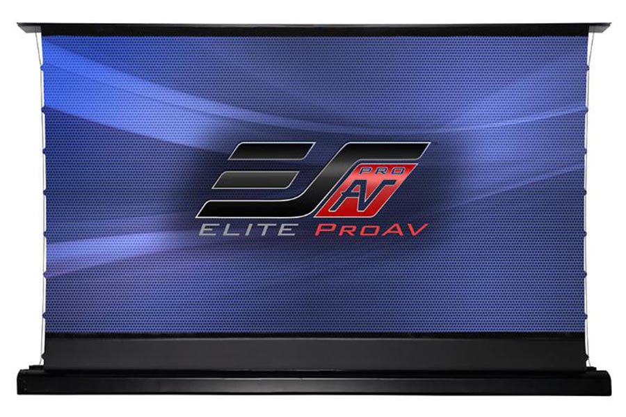 Elite Screens 100吋16:9黑柵抗光電動上升張力幕